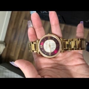 MK Magenta Watch.